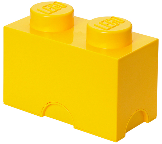 LEGO Brique de rangement STORAGE BRICK 2, 2,6 L, jaune