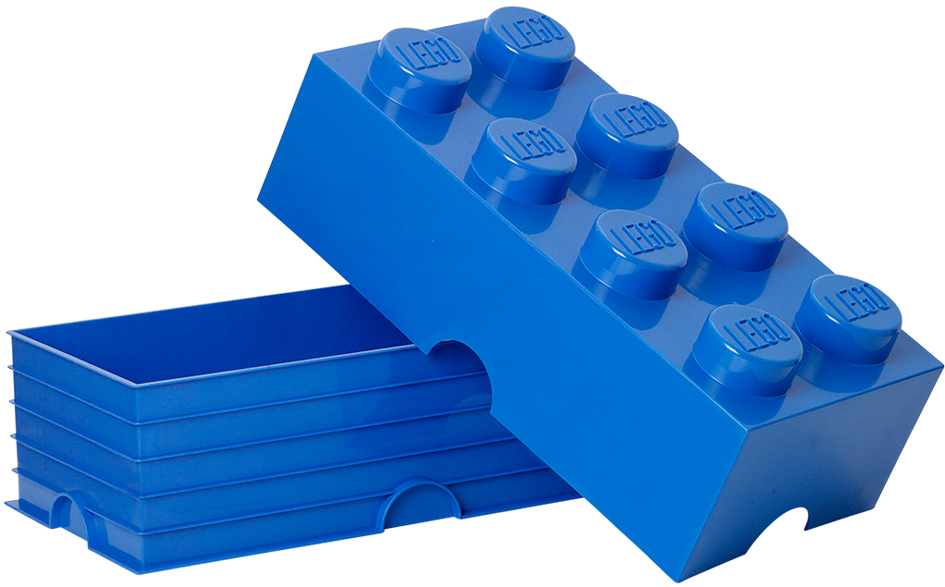 LEGO Brique de rangement STORAGE BRICK 8, 12 L, bleu