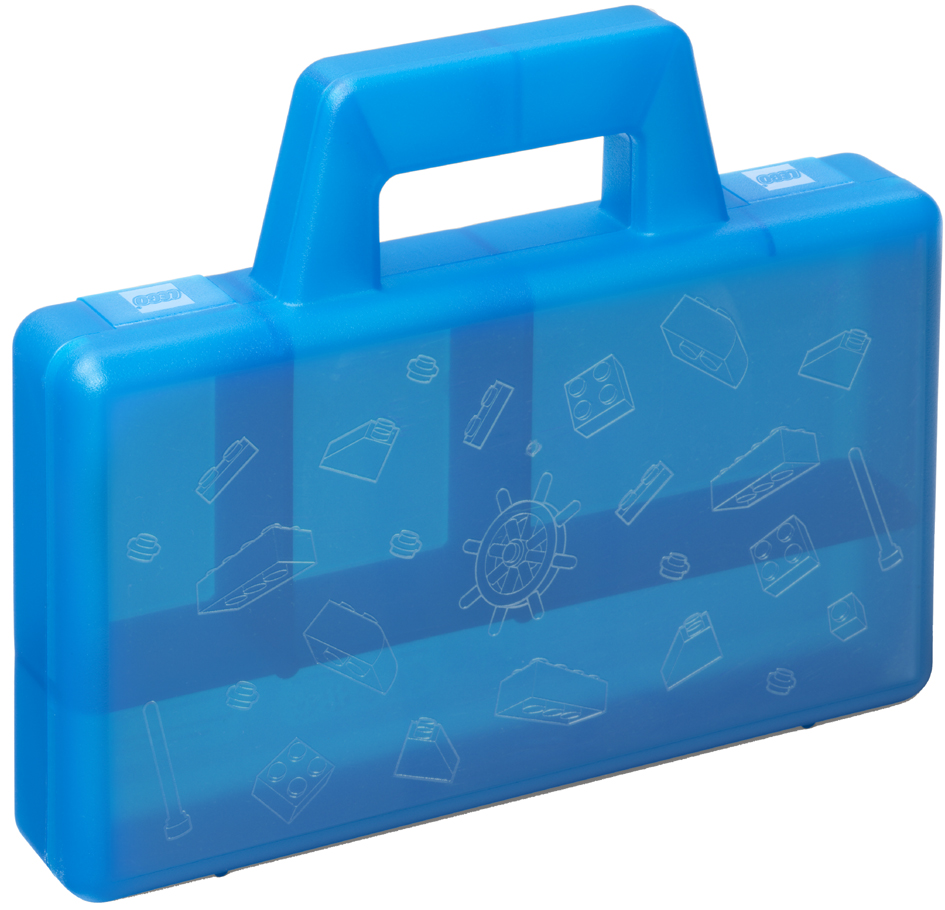 LEGO Mallette de tri SORTING CASE TO GO, bleu translucide