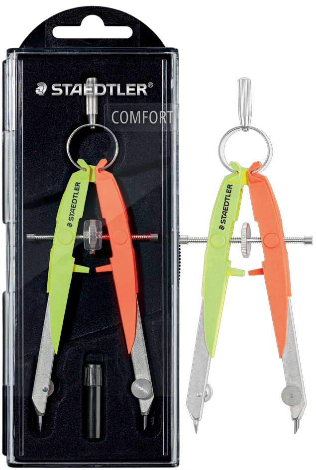 STAEDTLER Compas de précision Mars Comfort Neon,jaune/orange