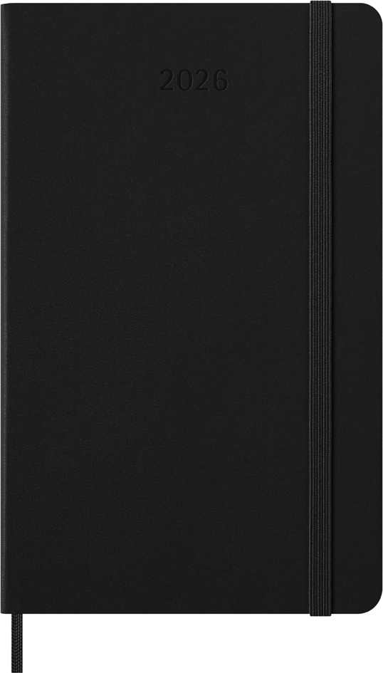 MOLESKINE Agenda 2026, L/A5, couverture rigide, noir