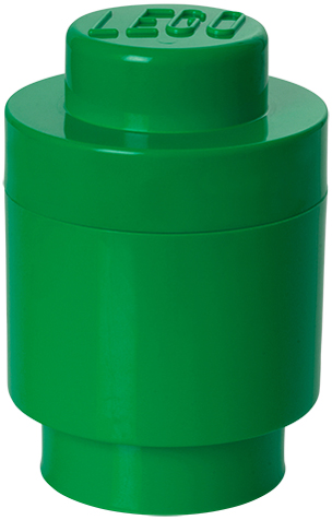 LEGO Brique de rangement STORAGE BRICK 1 ROUND, 950ml, vert