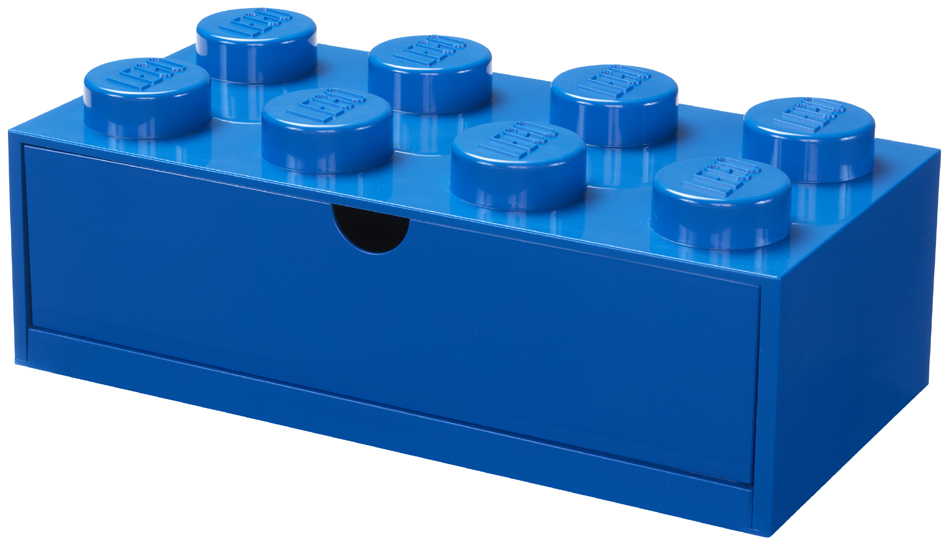 LEGO Brique tiroir DESK DRAWER 8, 1 tiroir, bleu