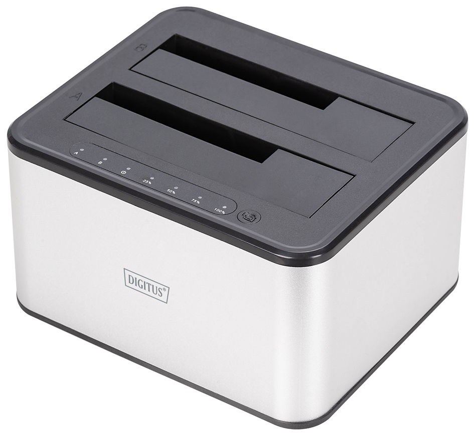 DIGITUS Station d'accueil USB 3.0 Duale SATA HDD 2,5'/3,5'