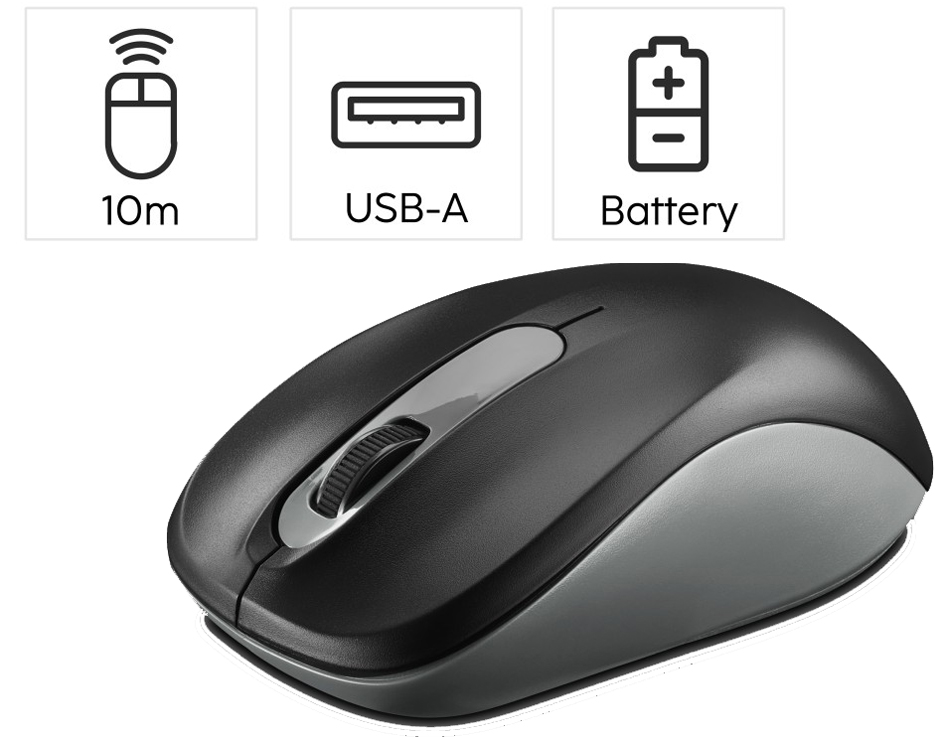 hama Souris optique 'AMW-200', sans fil, noir/anthracite