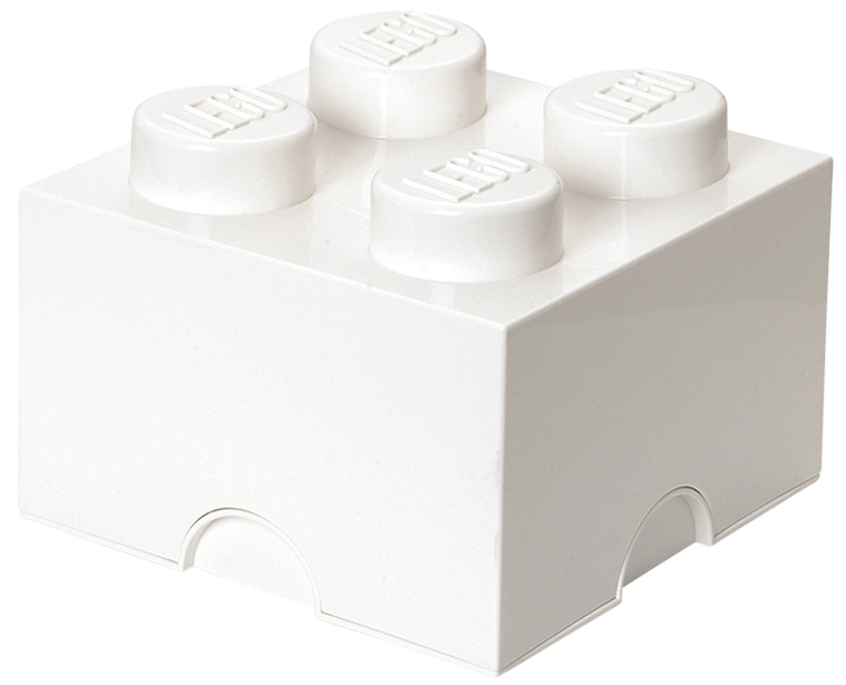 LEGO Brique de rangement STORAGE BRICK 4, 5,7 L, blanc