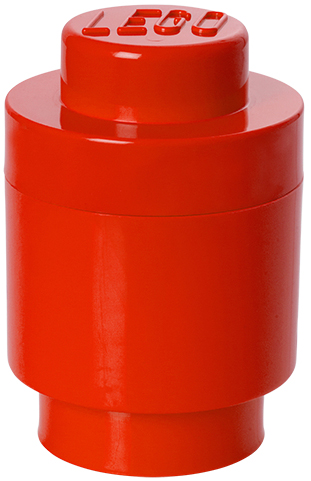 LEGO Brique de rangement STORAGE BRICK 1 ROUND, 950ml, rouge