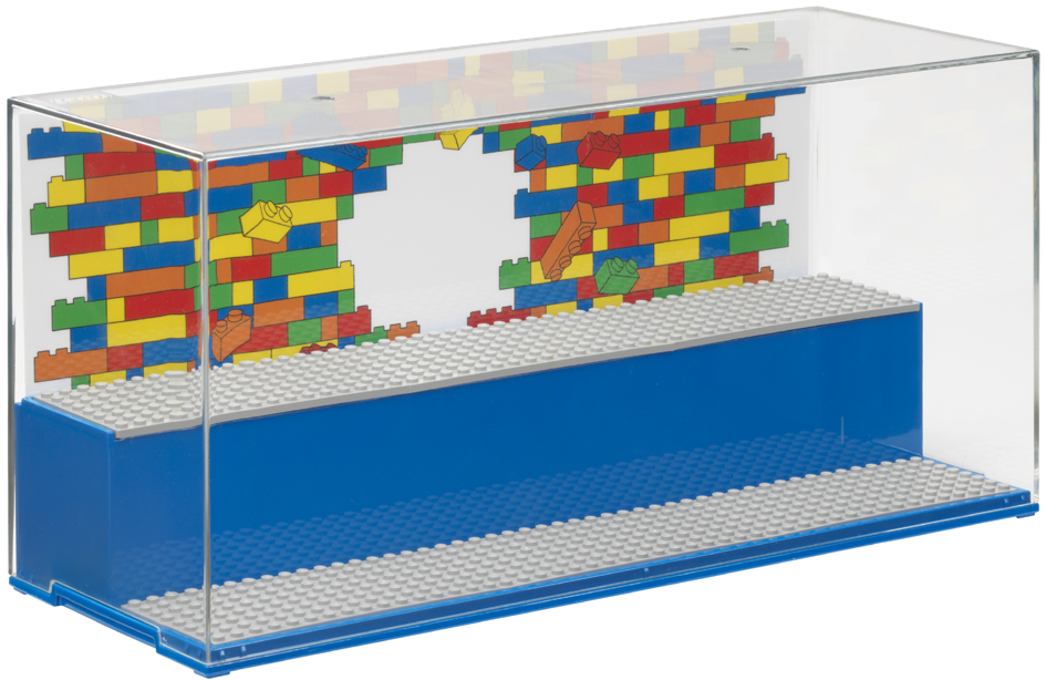 LEGO Vitrine PLAY & DISPLAY CASE ICONIC, bleu