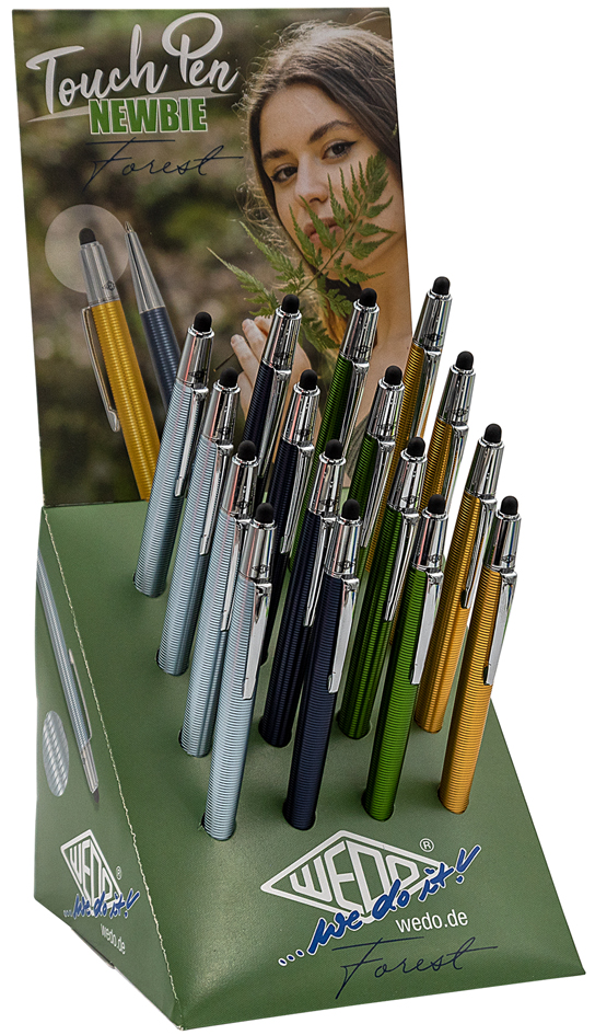 WEDO Stylet 2 en 1 'NEWBIE FOREST', présentoir de 16