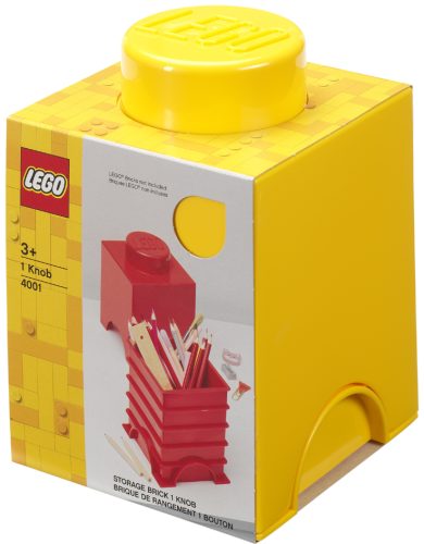 LEGO Brique de rangement STORAGE BRICK 1, 1,2 litre, jaune