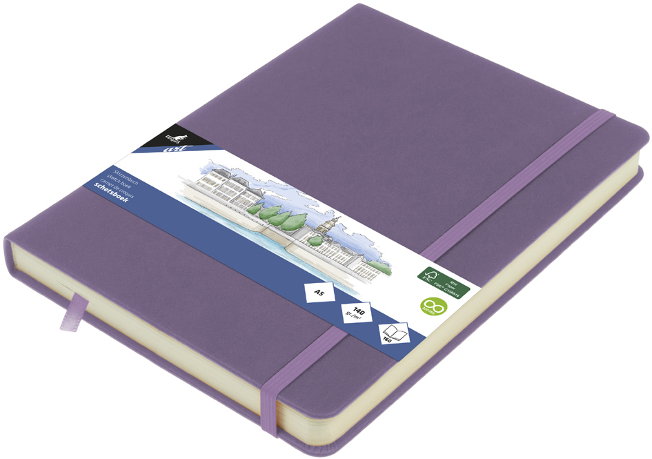 kangaro Cahier de croquis, 160 pages, A5, heather purple