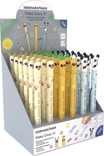 EBERHARD FABER Stylo à encre gel Animal Erase it! été