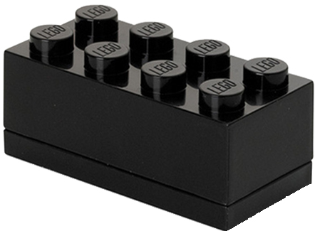 LEGO Boîte à snack MINI BOX 8, 110 ml, noir