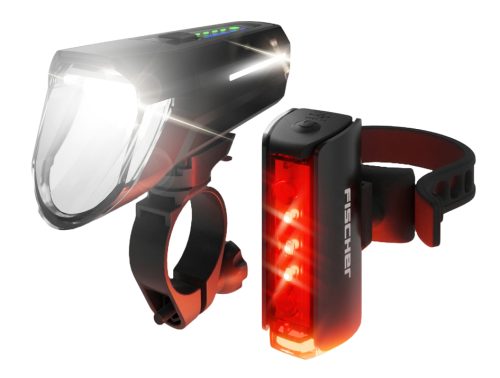 FISCHER Kit d'éclairage LED rechargeable TWIN STOP, 110 lux