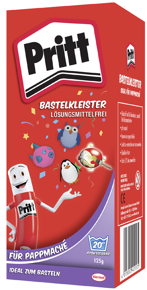 Pritt Colle pour papier mâché, en poudre, 125 g