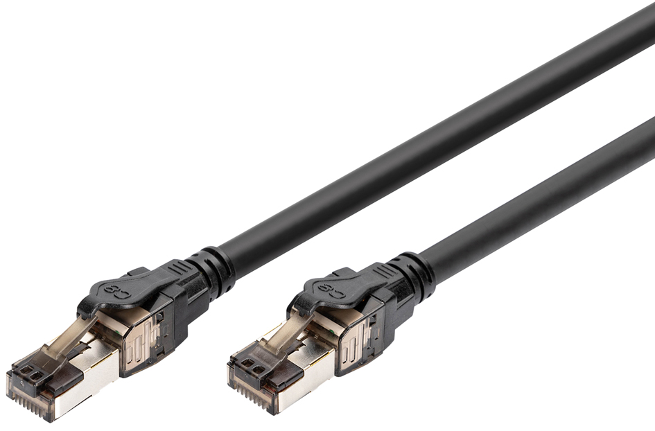 DIGITUS Câble de brassage, cat. 8.1, S/FTP, 3,0 m, noir