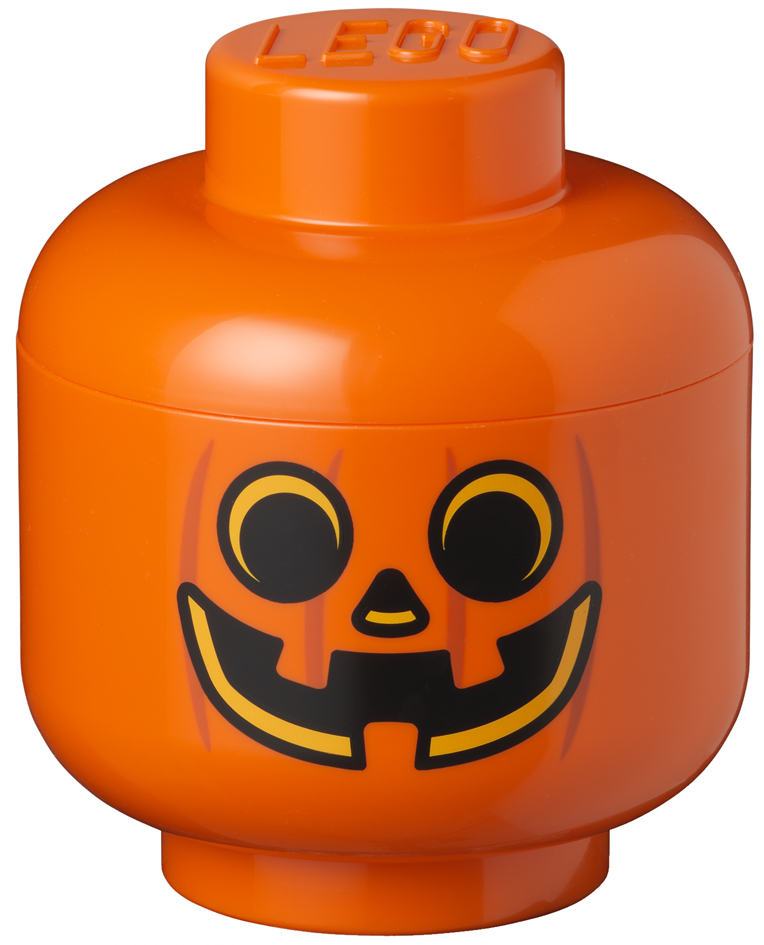 LEGO Boîte en forme de tête STORAGE HEAD PUMPKIN, S, orange