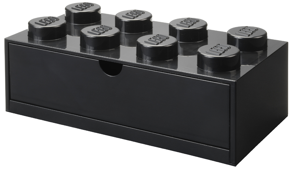 LEGO Brique tiroir DESK DRAWER 8, 1 tiroir, noir