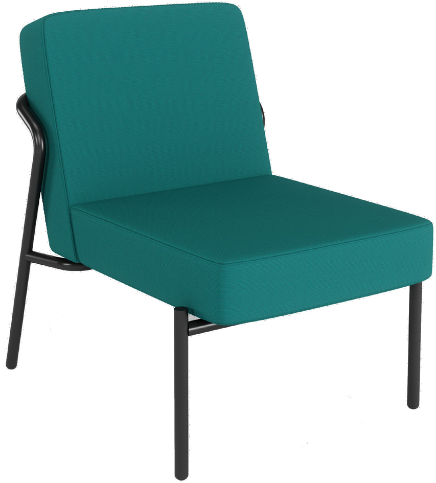 PAPERFLOW Fauteuil visiteur d'extérieur MEDSO KLASSIK S bleu