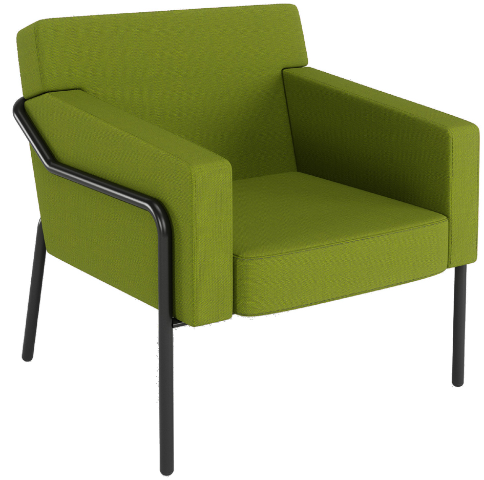 PAPERFLOW Fauteuil visiteur d'extérieur MEDSO T L, vert