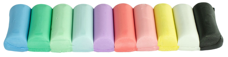 Kores Pâte à modeler 'PLASTILINA Pastel', 10 couleurs pastel