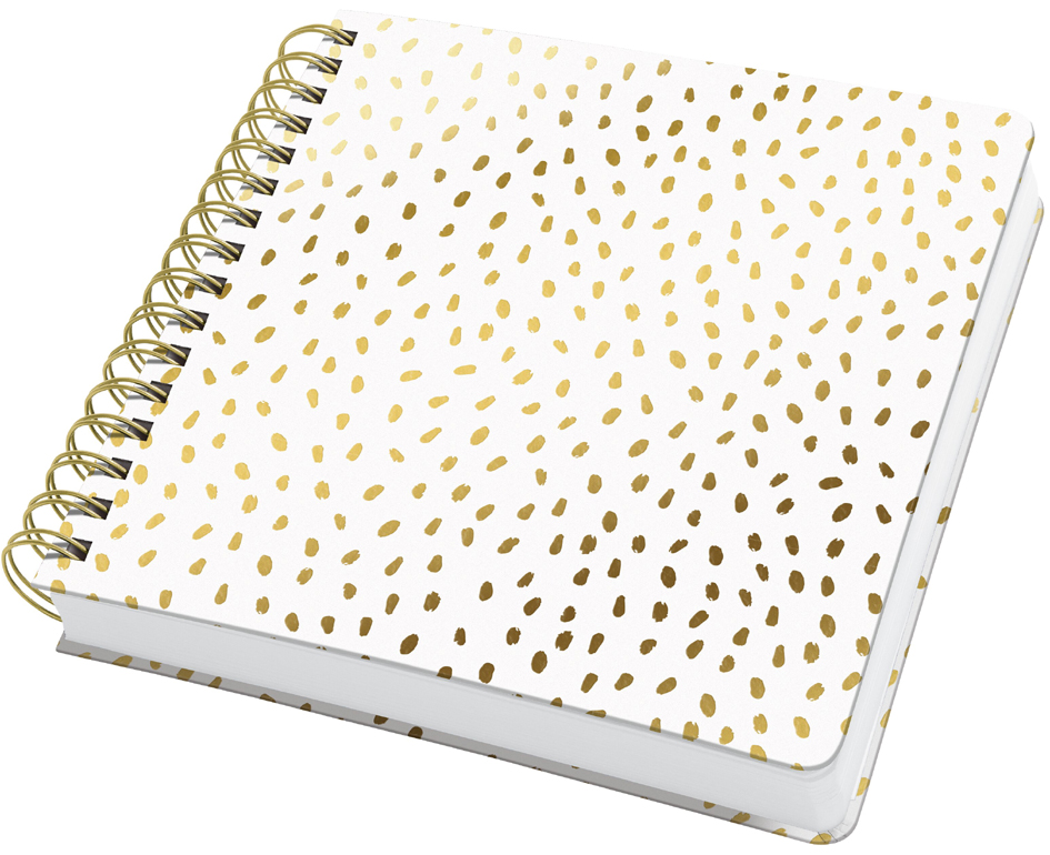 sigel Carnet à spirale Jolie Inspire Square 'Golden Rain'