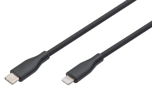 DIGITUS Câble silicone, USB-C - Lightning, 1,0 m
