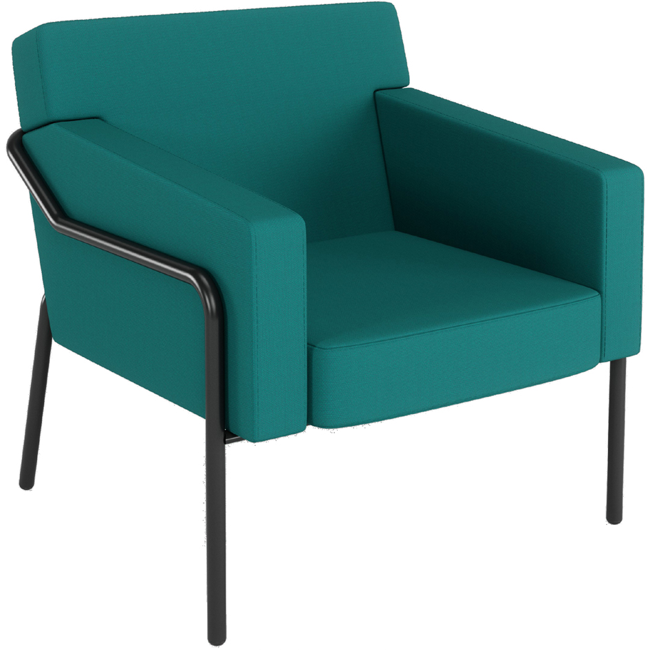 PAPERFLOW Fauteuil visiteur d'extérieur MEDSO T L, bleu