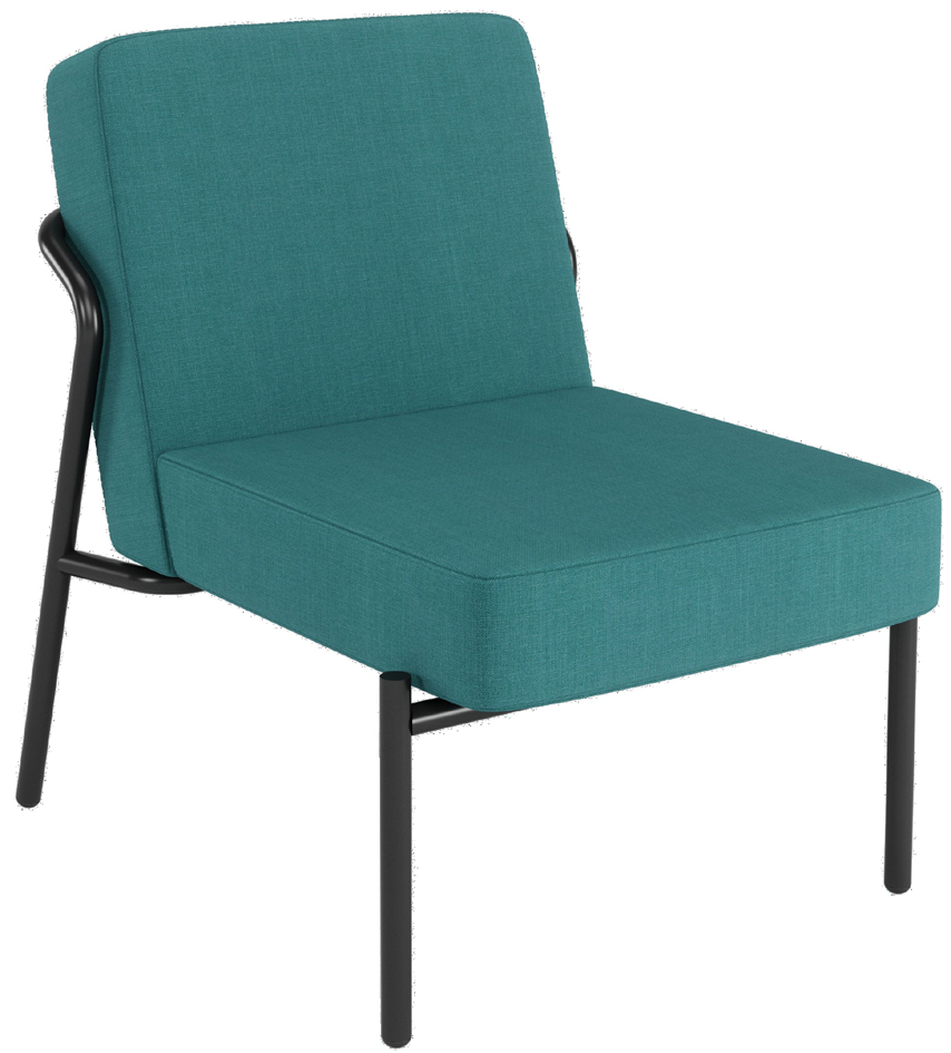 PAPERFLOW Fauteuil visiteur MEDSO KLASSIK S, tissu, bleu