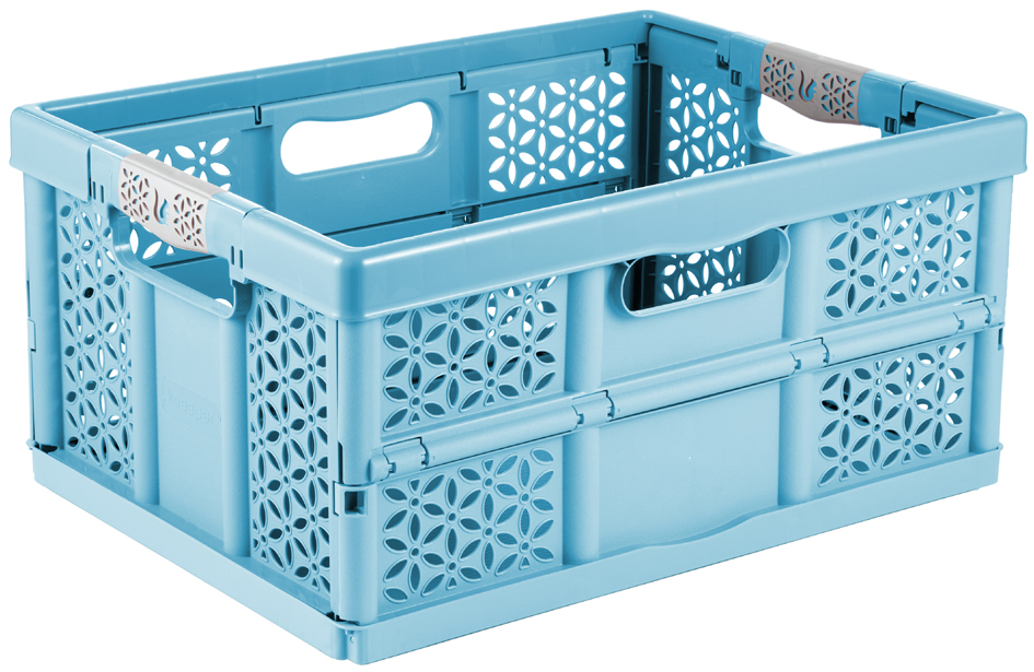 keeeper Caisse pliante 'eco lea', 32 L, sky blue