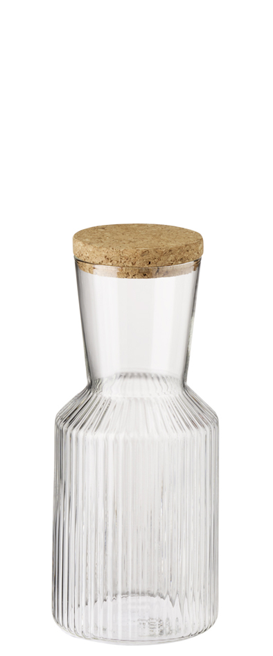 APS Carafe en verre LINES, 0,5 litre, transparent