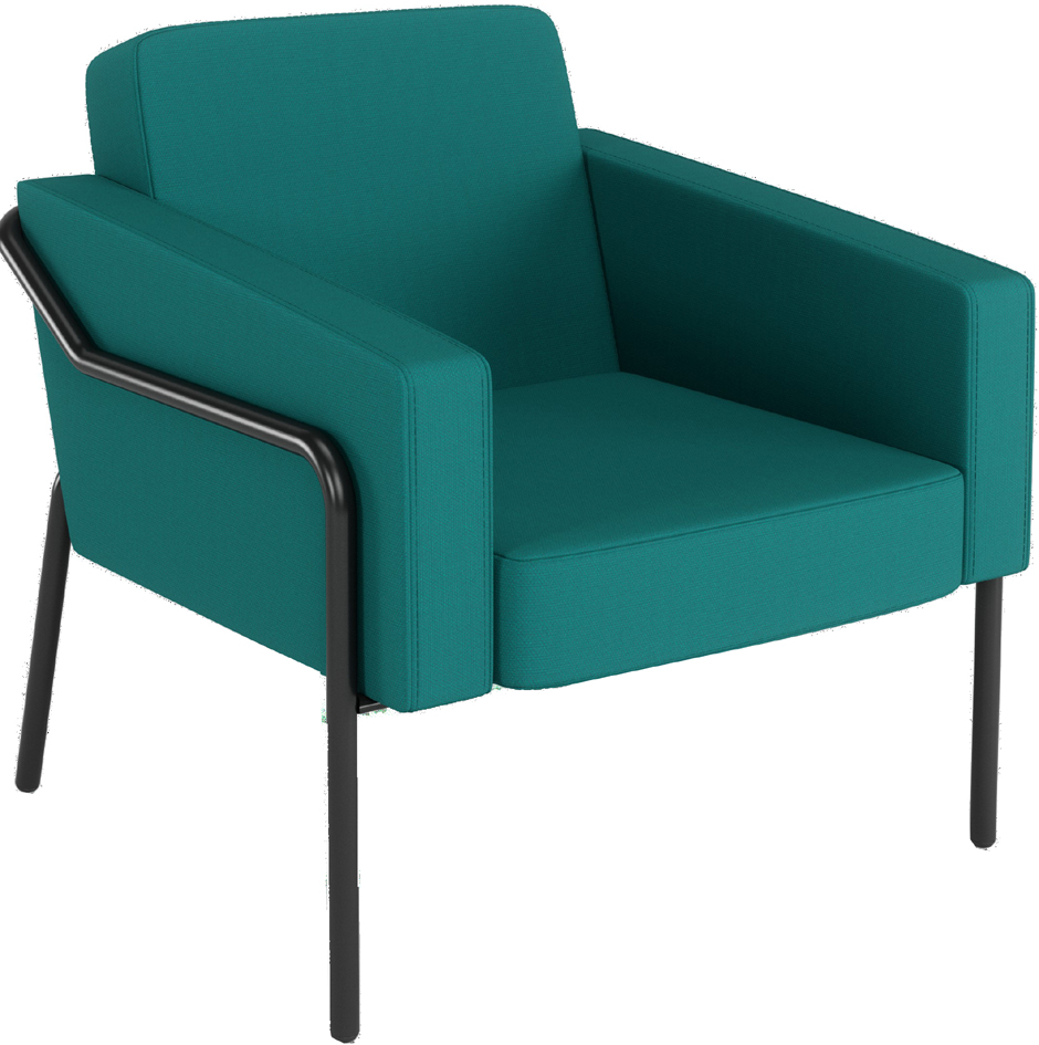 PAPERFLOW Fauteuil visiteur d'extérieur MEDSO KLASSIK L bleu