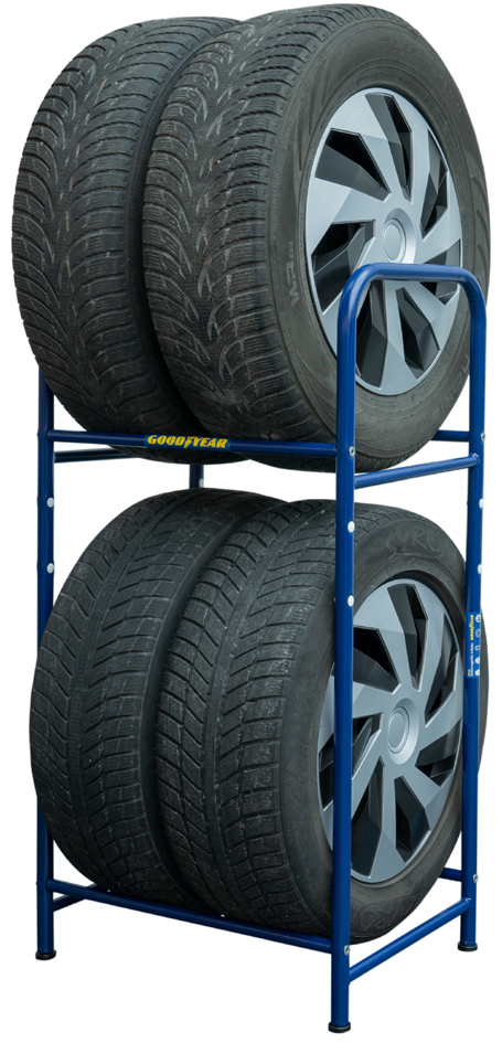 GOODYEAR Rayonnage pour pneus de voiture, pour 4 pneus, bleu