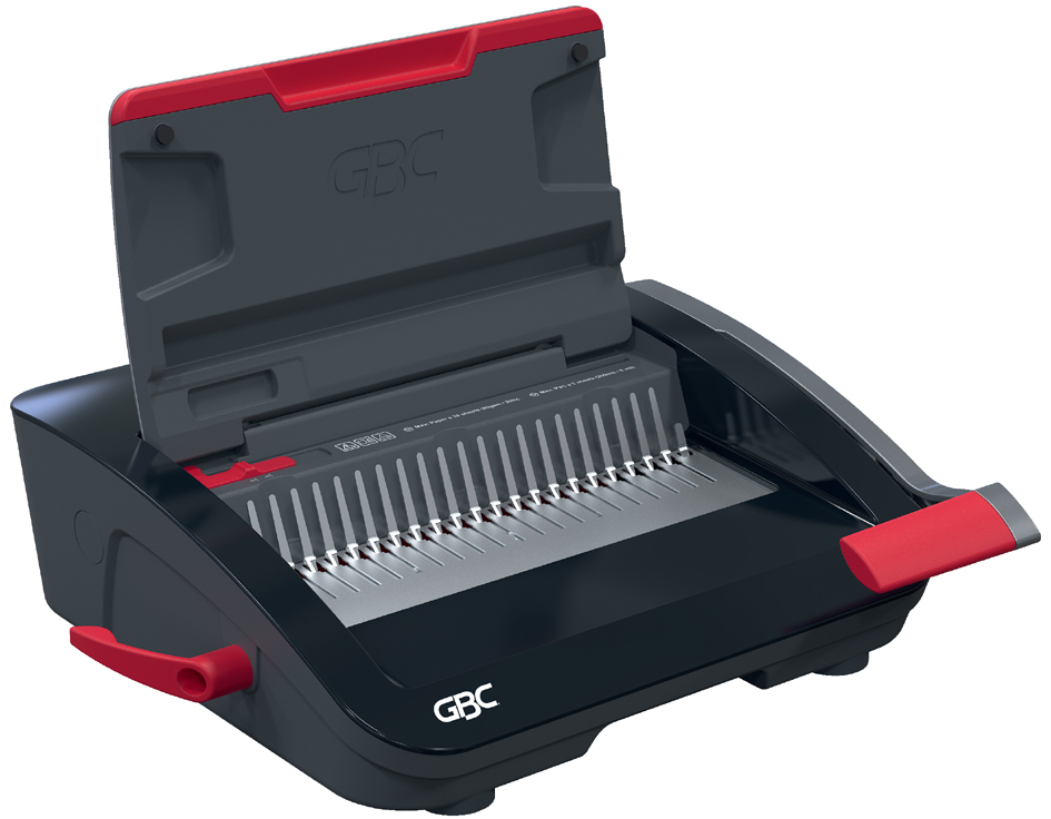 GBC Perforelieuse CombBind CB20, noir/rouge/argent