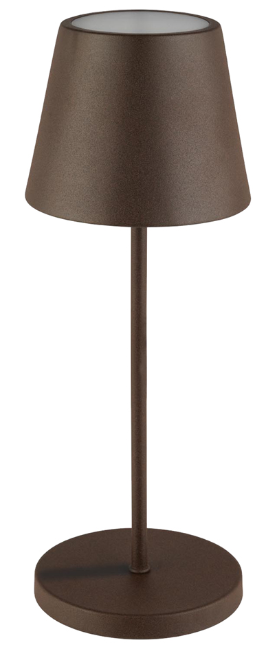 APS Lampe de bureau rechargeable à LED MERLE, rouille