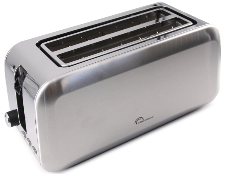 Little balance Grille-pain 4 tranches Dual Inox