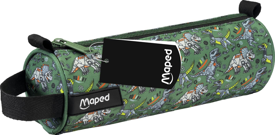 Maped Trousse ronde Dinosaure, vert/noir