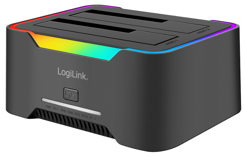 LogiLink Station d'accueil double USB 3.2 pour HDD/SSD