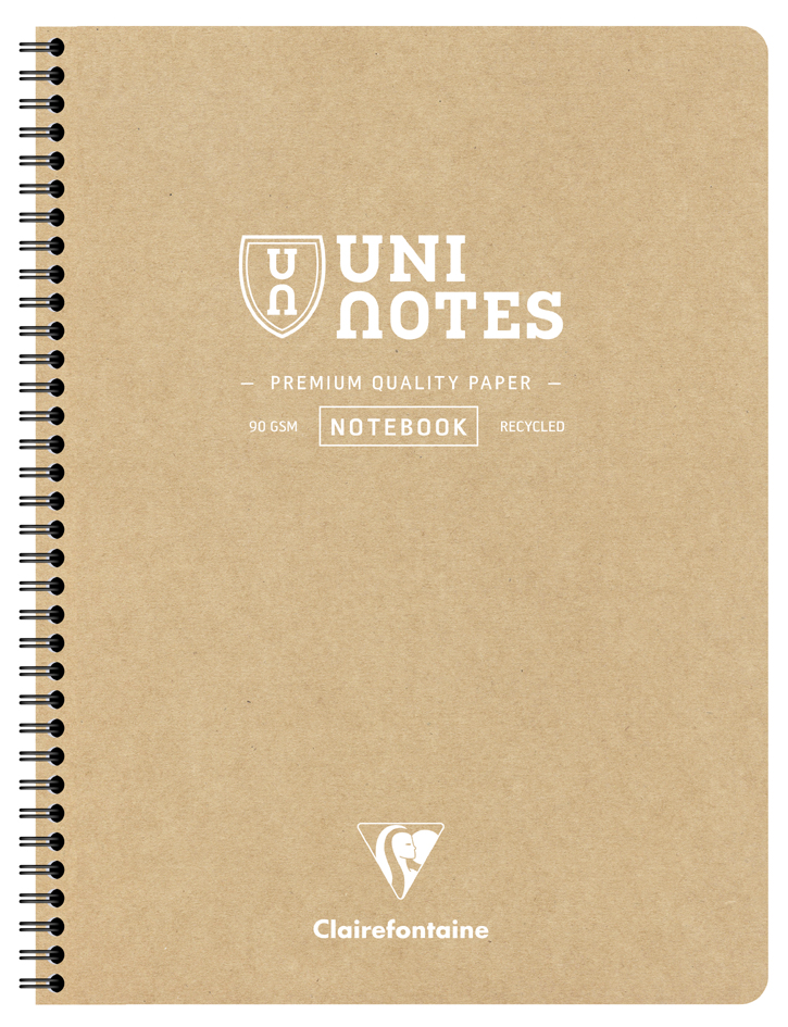 Clairefontaine Cahier à spirale UNI NOTES, A4+, quadrillé