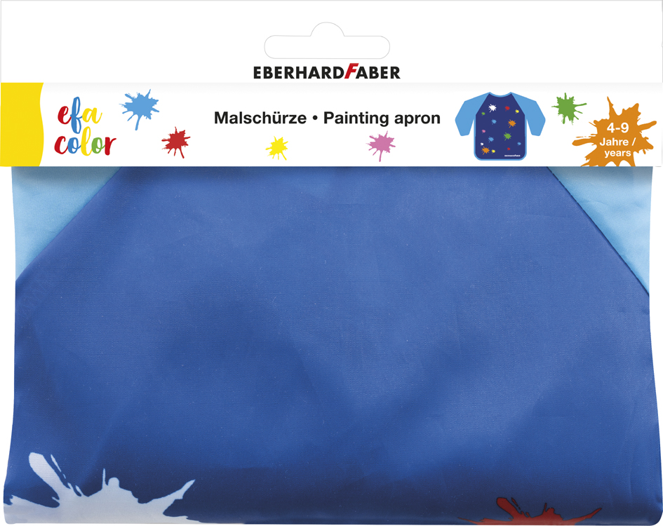 FABER-CASTELL Tablier de peinture EFA Color, blister, bleu
