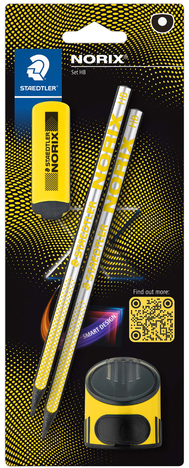 STAEDTLER Kit d'écriture NORIX, 4 pièces, jaune