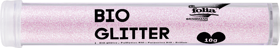 folia Paillettes Bio Glitter, tube, 10 g, rose irisé
