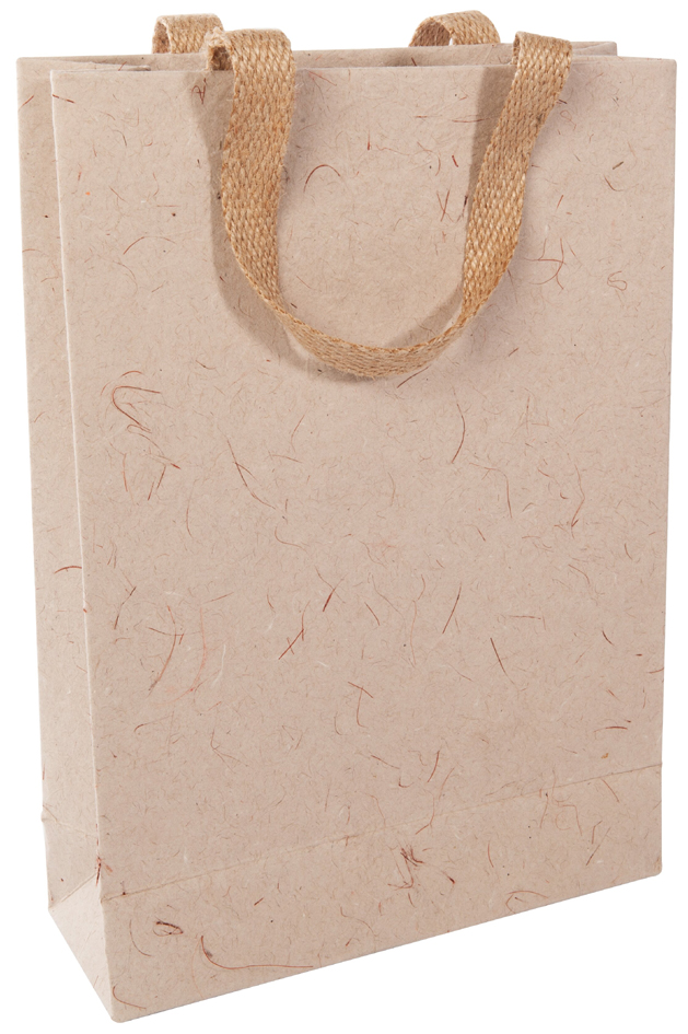 sigel Sac cadeau 'Natural Red Coco', grand, beige/rouge