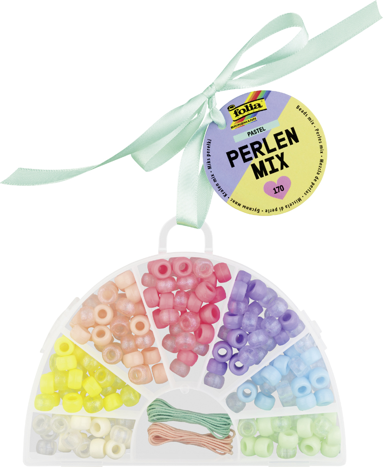 folia Mélange de perles PASTEL, 170 pièces