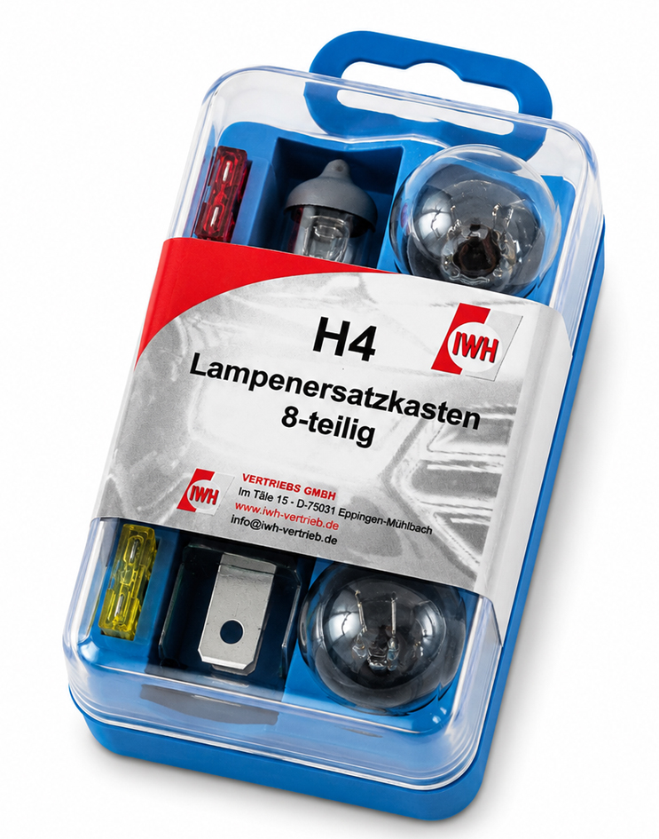 IWH Kit d'ampoules de rechange pour voiture H4, 8 pièces